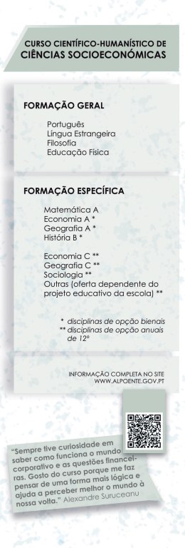 Cursos Científico-Humanísticos — Ciências Socioeconómicas
