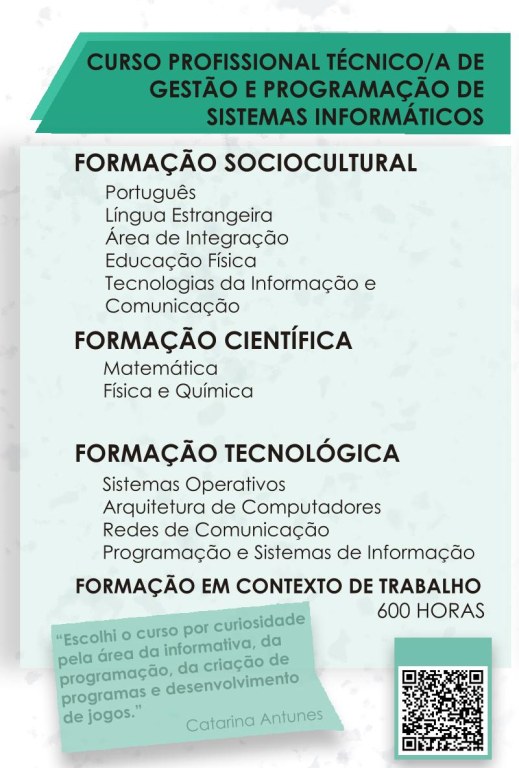 Curso Profissional de Gestão e Programação de Sistemas Informáticos
